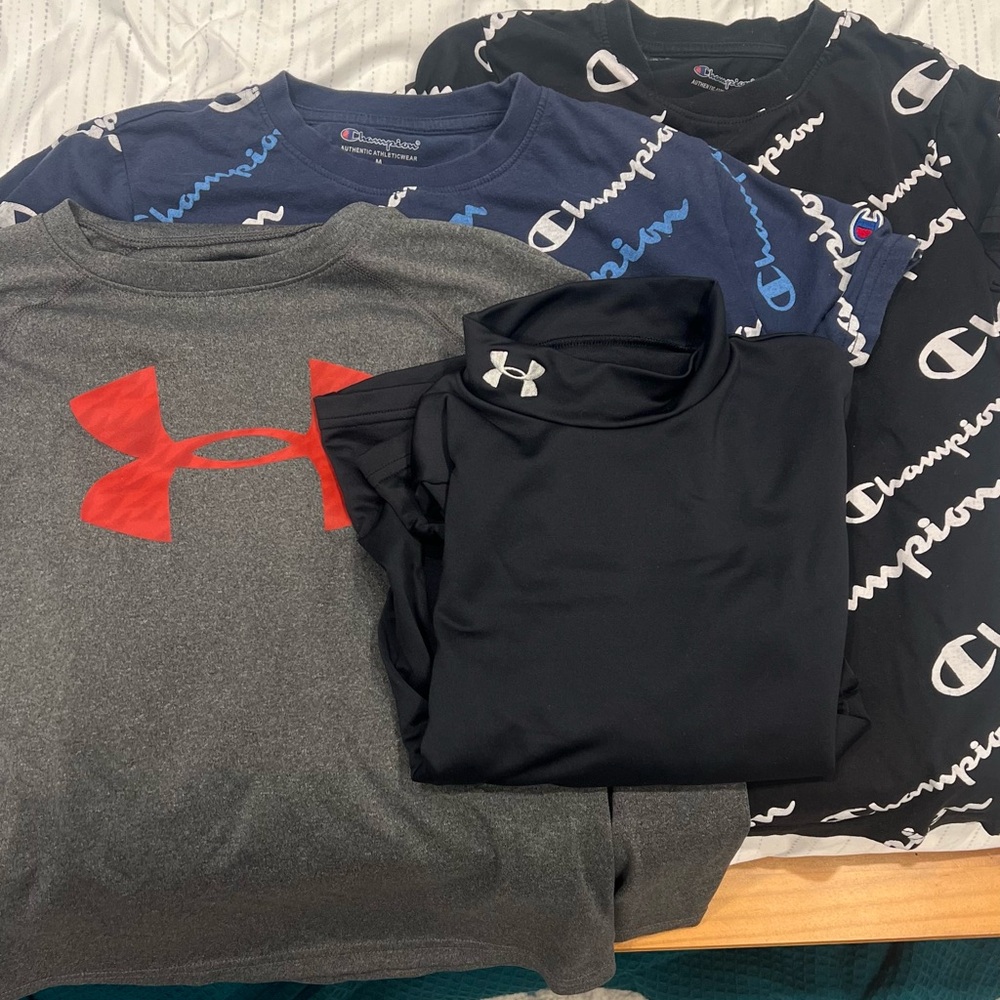 Champion + Under Armour boys medium bundle